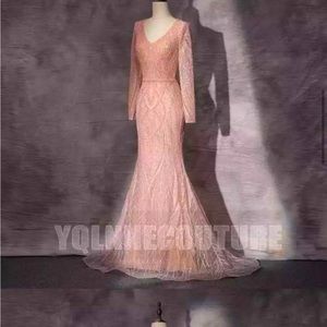 Beautiful rose gold/pink gown for special occassions. From Turkey.